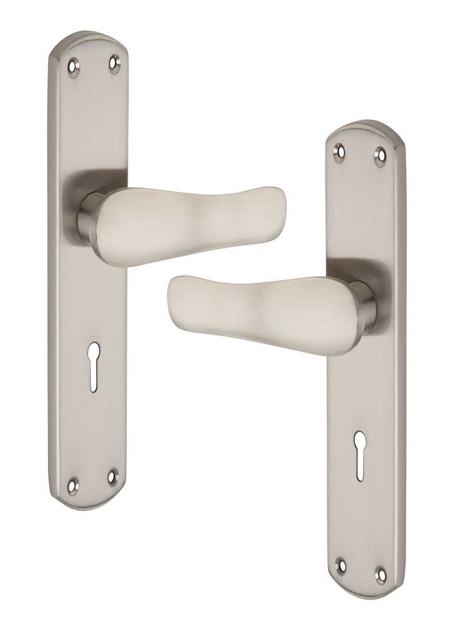 Allied 8 Inches Mortise Handle Set with KY Lock Body | SS Finish | 3 Keys | 6 Lever 65 mm Lock Set for Door, MI-05 - Image 2